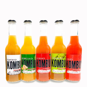 Kombucha Artesanal 100% Natural  Mix Sabores - 5 Pack, 275 ml